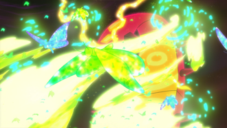 Centiskorch Gigamax de Eva usando Maxinsecto.