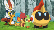 EP1162 Falinks junto a los Pokémon de Goh.png