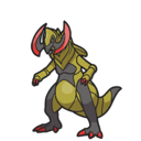 Icono de Haxorus en Pokémon Escarlata y Púrpura