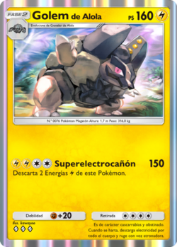 Carta de Golem de Alola