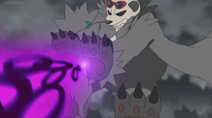 Pangoro de Serena usando pulso umbrío.
