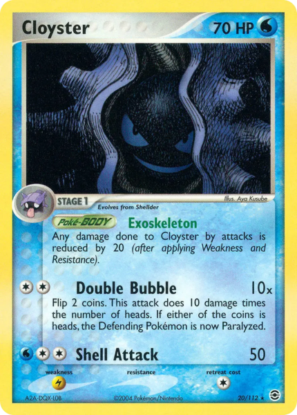 Archivo:Cloyster (FireRed & LeafGreen TCG).png