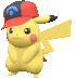 Imagen del Pikachu con gorra Sinnoh en Pokémon Escarlata y Púrpura