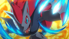 Zoroark de N usando Night Joker.