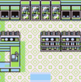 Interior de una tienda Pokémon en Pokémon Amarillo.