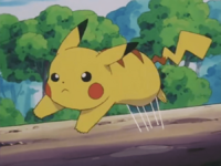 Pikachu usando agilidad.
