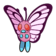 Butterfree rosa icono HOME.png