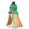 Decidueye con disfraz de Halloween