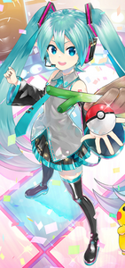 Diseño base de Hatsune Miku en el Project VOLTAGE.