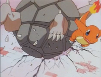 Golem de Chopper usando lanzarrocas.