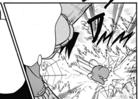 Delibird del Hombre Enmascarado usando cabezazo.