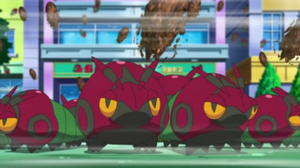 Venipede usando bomba lodo.