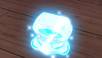 Meltan de Ash usando fortaleza.