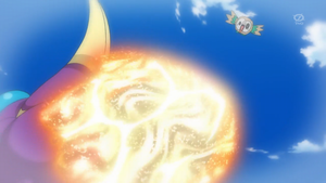 Crabrawler de Kaudan usando puño incremento en un flashback del EP953.