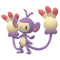 Imagen de Ambipom macho en Pokémon Diamante Brillante y Pokémon Perla Reluciente