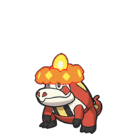 Icono de Crocalor en Pokémon Escarlata y Púrpura