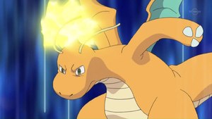 EP754 Dragonite usando puño trueno.