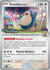 Snorlax de Paul (SV Promo 184 TCG)