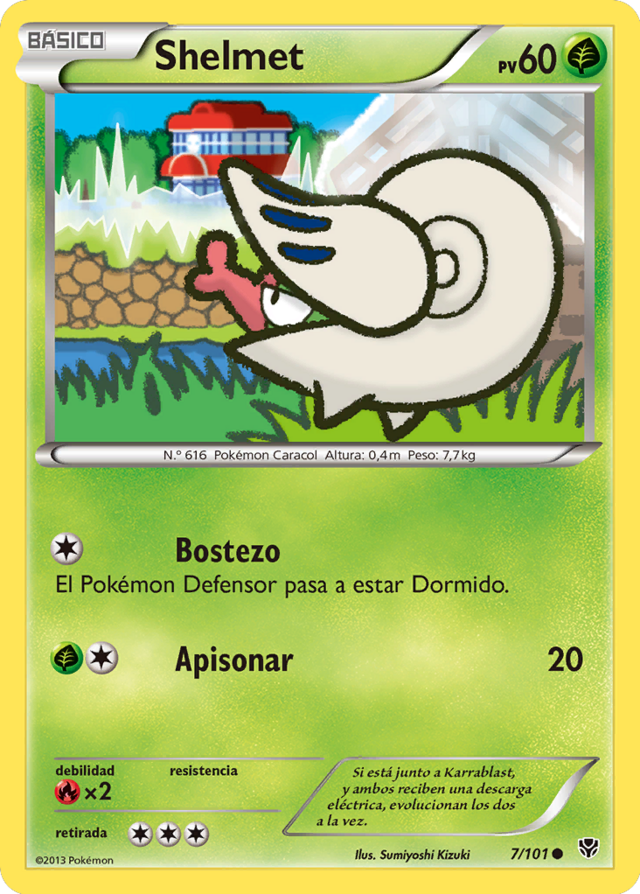 shelmet pokemon card Shelmet (Explosión Plasma TCG)