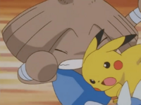 Pikachu usando placaje.