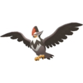 Imagen de Staraptor hembra en Pokémon Diamante Brillante y Pokémon Perla Reluciente