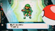 Sprite de campista Len al estilo de Pokémon Rojo Fuego y Pokémon Verde Hoja