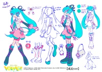 Arte conceptual de Hatsune Miku adulta en After Epochs.