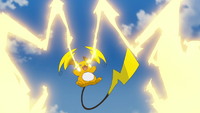 Mega-Raichu Y de el Doti falso usando Trueno.