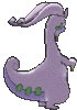 Imagen posterior de Goodra en Pokémon X, Pokémon Y, Pokémon Rubí Omega, Pokémon Zafiro Alfa, Pokémon Sol, Pokémon Luna, Pokémon Ultrasol y Pokémon Ultraluna