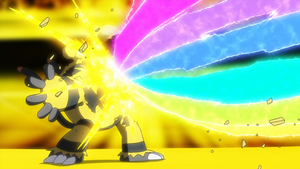 Electivire de Volkner/Lectro activando Electromotor.