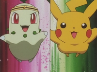 Pikachu de Ash usando placaje.