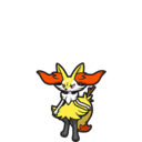 Icono de Braixen en Pokémon Escarlata y Púrpura