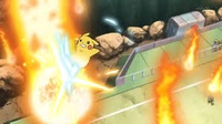 Pikachu usando salto meteoro dragón/cometa draco.