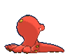 Imagen posterior de Octillery hembra en Pokémon X, Pokémon Y, Pokémon Rubí Omega, Pokémon Zafiro Alfa, Pokémon Sol, Pokémon Luna, Pokémon Ultrasol y Pokémon Ultraluna