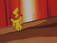 Pikachu de Ash usando agilidad.