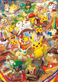 Pikachu en los festivales de Tohoku