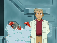 Krabby usando burbuja.