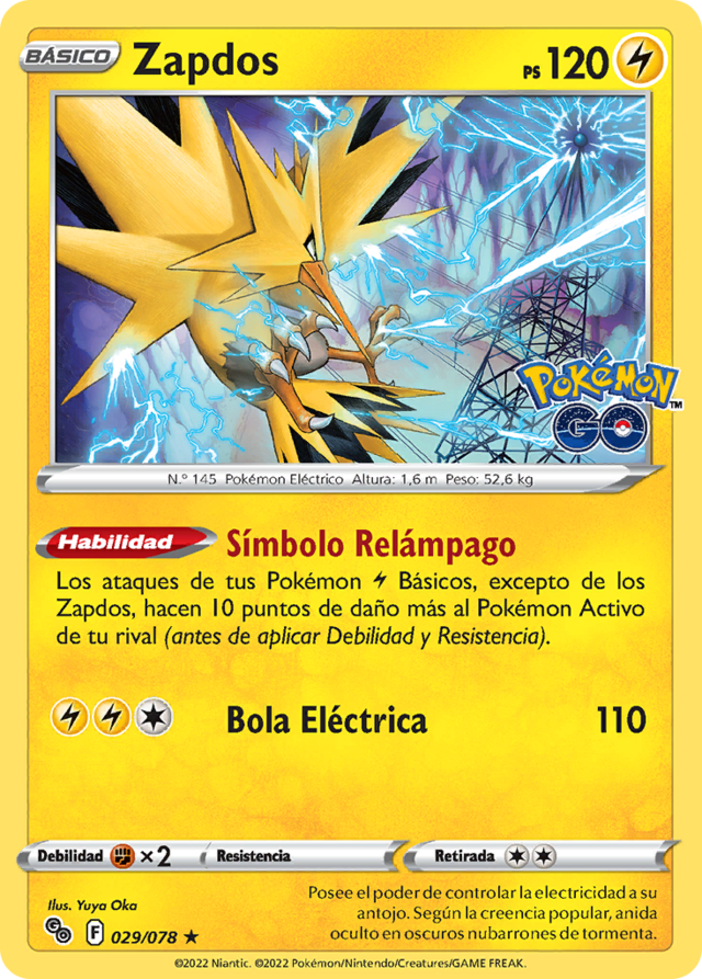 Zapdos (Pokémon GO TCG) WikiDex, la enciclopedia Pokémon