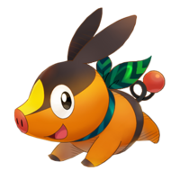 Tepig en Pokémon Mundo megamisterioso.