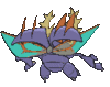 Imagen posterior de Mega-Pinsir variocolor en Pokémon X, Pokémon Y, Pokémon Rubí Omega, Pokémon Zafiro Alfa, Pokémon Sol, Pokémon Luna, Pokémon Ultrasol y Pokémon Ultraluna