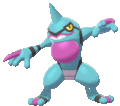 Imagen de Toxicroak variocolor macho en Pokémon Espada y Pokémon Escudo