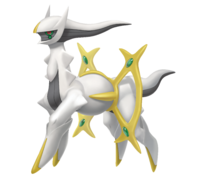 Arceus en Pokémon Diamante Brillante y Perla Reluciente.