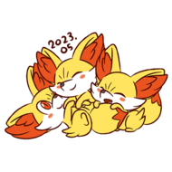 Pegatina Fennekin CD 3 GO.png