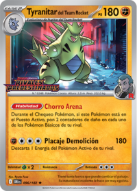 Tyranitar del Team Rocket (Rivales Predestinados TCG)