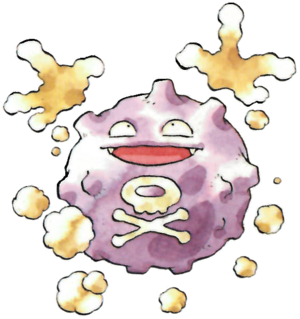 Koffing en Pokémon Rojo y Verde.