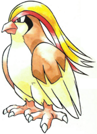 Pidgeot en Pokémon Rojo y Verde.