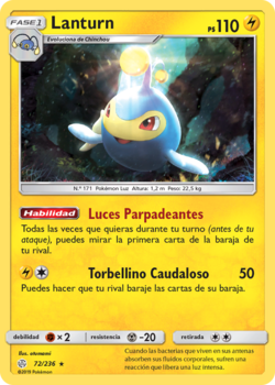 Lanturn (Eclipse Cósmico TCG) - WikiDex, la enciclopedia Pokémon