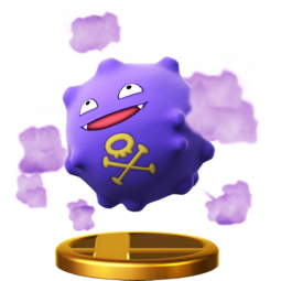 Trofeo de Koffing en SSB4 para Wii U.