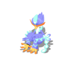 Rodilla alzada variocolor