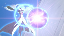 Gardevoir de un entrenador usando fuerza lunar.